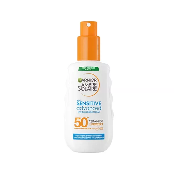 Ambre Solaire Sensitive Advanced SPF 50+ Ceramide Protect Sunscreen Spray For Adults 150 ML