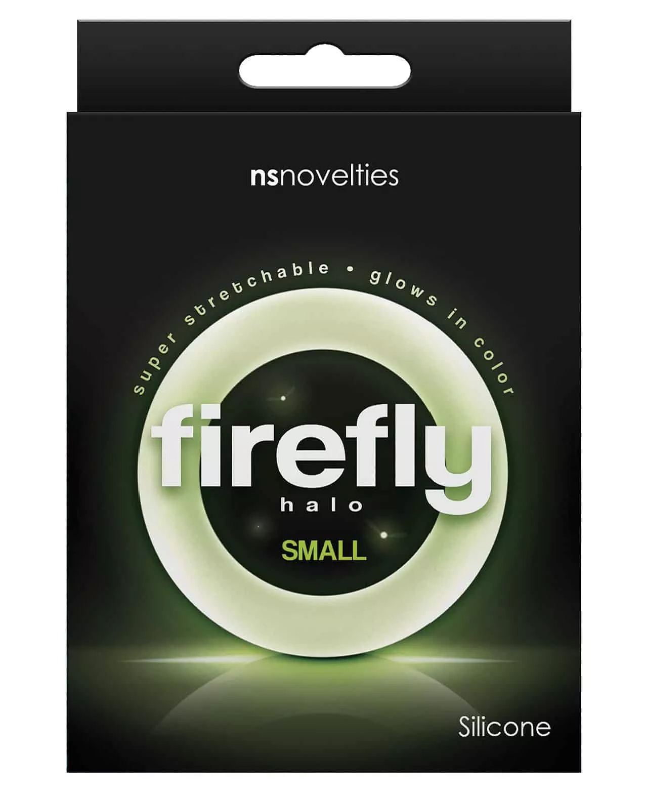 Firefly Halo Small Cockring by NS Novelties – Clear Silicone Glow-in-the-Dark Penis Enhancement