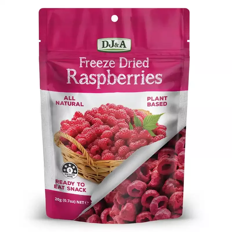 Handmade DJ&A Freeze Dried Raspberries 20g